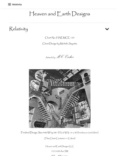 It’s not until you take a step back and look from a distance that I see the dimensions on this one. Relativity by Escher. Chart by Heaven and Esrth Designs. #crossstitch #xstitch #crossstitchersoftiktok #HAED #crafttok