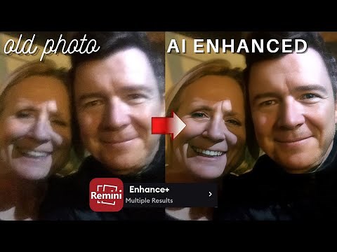 Remini - This Free App Enhances Blurry Photos using AI!