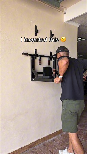 🤫 I think I accidentally made the gym optional. One wall. 30 exercises. Comment “NEVERGYM” if you want to know what it is. 👁️ #NeverGym #Calisthenics #HomeGym