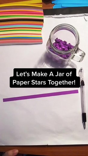 DIY: How to Make a Jar of Custom Paper Stars with Messages