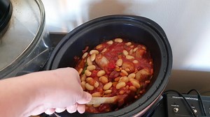 5.1K views · 38 reactions | Oooh this is smelling delish  butter beans and frozen peppers added cook for further 30mins ish  How I did this is on my live cooking video from this morning go to my page post below this one. Link to recipe is there also #julesthelazycook #swfood #swrecipes | Jules The Lazy Cook | Facebook