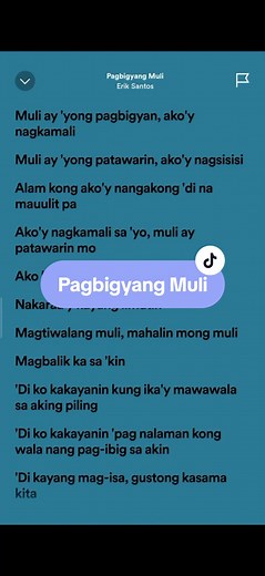 Pagbigyang Muli Lyrics: Erik Santos