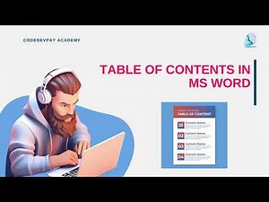 How to Use Headers, Footers & Create a Table of Contents in Microsoft Word