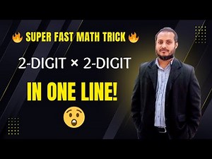 Multiply Any Two 2-Digit Numbers in One Line | Easy Math Trick for Everyone