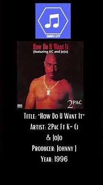 Sample from classic 2Pac song - How Do U Want It