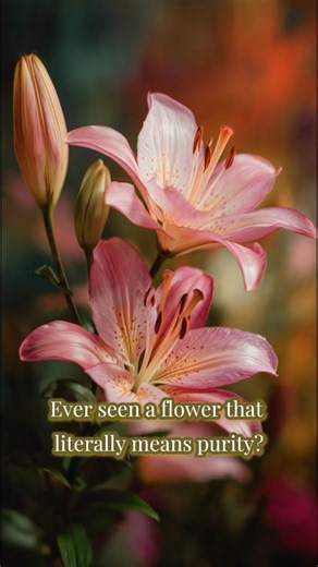 Lily: The Flower of Pure New Beginnings 🌸 | Quick Flower Fact #lilies #flowerfacts #shorts