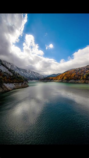 紅葉と雪の黒部ダム🍁❄️ 2026年は室堂に行ってくる⛰️ #富山県#黒部ダム#絶景@#室堂#風景