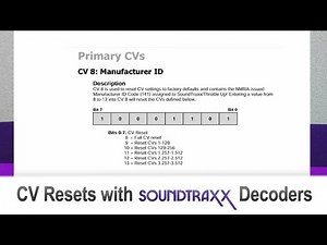Partial Resets with SoundTraxx Decoders