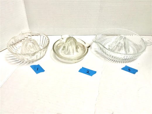 Vintage Glass Citrus Juicer/reamer Clear Depression Glass - Etsy