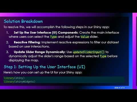 Creating a Shiny Leaflet Map with a Reactive Slider Input