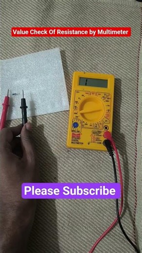 How to check Resistor With Multimeter #resistance #resistor #check #multimeter #viral #shots #upsc