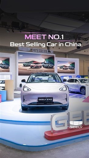 China’s No. 1 best selling car is finally here! Mobil paling populer di China kini hadir di Indonesia Have yours! Pre-book Geely EX2 sekarang! #GeelyEX2 #EXtraFun2You #LifeFullyRefined #SeeTheWorldInFull #GEELYIndonesia | Geely Auto Indonesia
