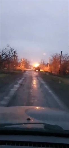A Ukrainian BRDM-2 Engaging Enemy Positions With A KPVT Heavy Machine Gun.