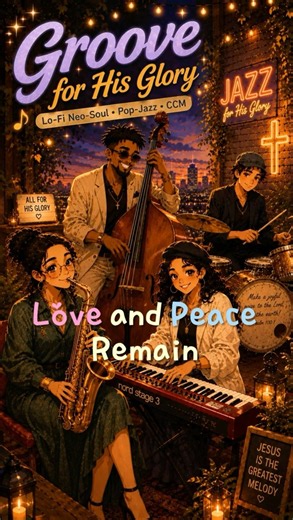 💖 Love and Peace Remain 🌆 하루의 끝 행복한 재즈 Jazz al Final del Día 🎵🥁 Upbeat Gospel Groove Praise Playlist