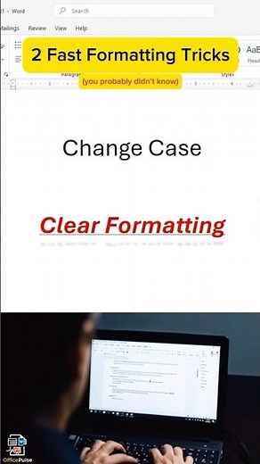 2 powerful Word formatting shortcuts! Fast tricks to edit text like a pro. #word #quicktips #msword
