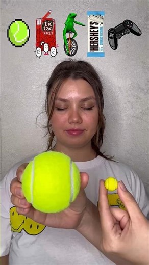 Big or Small challenge 😂 Big frog cookie or small tennis candy gum? 🧐 #shorts Best video by Hmelkofm