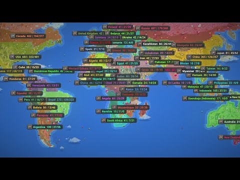 Which Country Would conquer The World? - WorldBox Timelapse