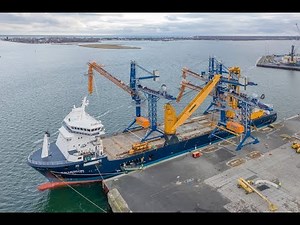 SAL: MV Palmerton, loading three shiploaders in Germany