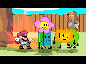 POWERSTAR MARIO vs BFDI CHARACTERS | BEST OF 3