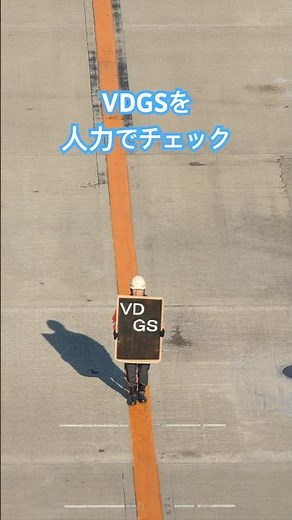 VDGSを人力で点検中 ダルマさんが転んだ！やってるみたいでした 羽田空港 第2ターミナル #shorts #羽田空港ライブカメラ