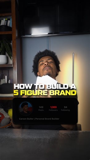 Carson Butler | Content Marketer on Instagram: "How To Build A 5-Figure Brand 🔥 Comment the word "Doc" and I will send you the sauce! #keepshining #contentmarketing #socialmediamarketing"