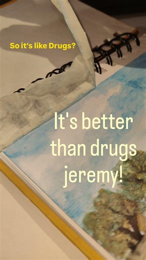 it's better than drugs jeremy! #Artwork #art #tapepeel #drawing #watercolor #foryou #explore #artist