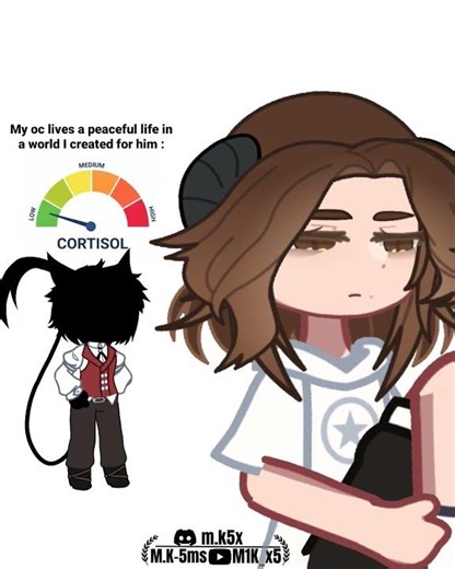 High,low cortisol 🥀,Pls make him stop. #gacha #gachaclub #gachalife #for you