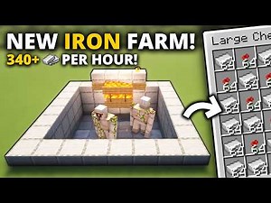 Minecraft Iron Farm Tutorial 1.21| Easy & Unlimited Iron Farm | java & bedrock