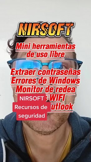 Aprende dónde encontrar recursos de #seguridadit con #nirsoft #contraseñas #cookies #outlookemail #navegadores #enmenosdetresminutos #competencia_digital #brechadigital