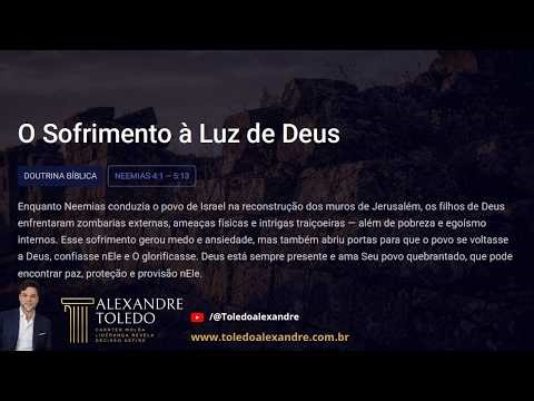 Doutrina Sofrimento: Deus Usa Crises Para Reconstruir Pessoas