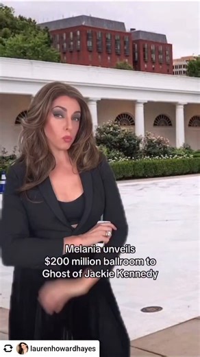 @laurenhowardhayes Just like the Rose Garden, more changes are coming to the White House — and Jackie Kennedy’s ghost is NOT happy. What do you think of this plan?? 🤔 #whitehouse #rosegarden #melania #renovationproject | Pittsburgh Lesbian Correspondents