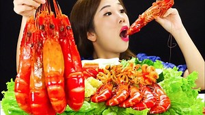 ASMR BABY OCTOPUS + Shrimp + Squid | Mukbang Eating Show | Facebook