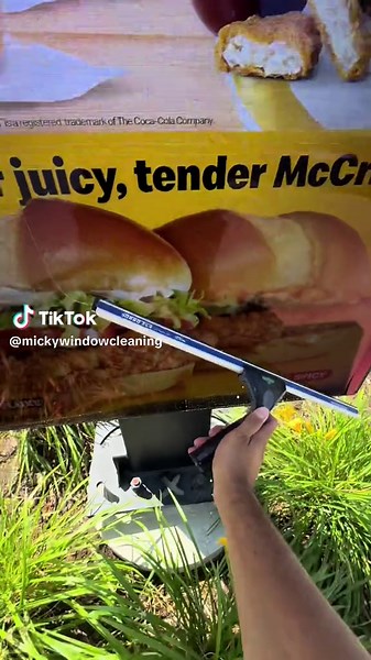 Satisfying Window Cleaning Techniques at McDonald's