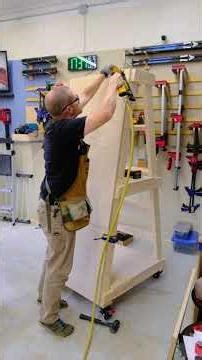 mobile French cleat clamp storage rack