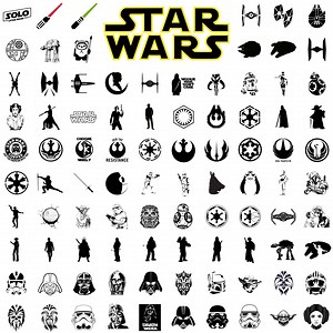 Star Wars Svg Bundle, Jedi and Sith Png Set, Galactic Symbols Clipart, Printable Star Battles Design for Cricut, Instant Download - Etsy