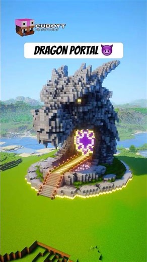Dragon Nether Portal🌑 #minecraft