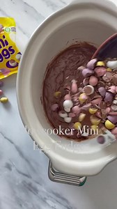 2.3M views · 11K reactions | Slowcooker Mini Egg Fudge  讀 THREE...