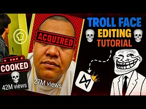 Create Epic TrollFace Edits On Capcut| Full Prosess | step by step