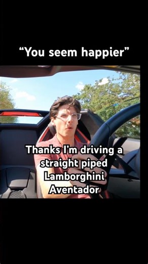 Driving A Straight Piped Lamborghini Aventador Makes You Happier