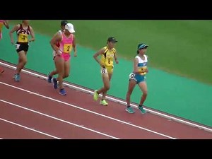 【梅野倖子 高1時代のレース】20180916福岡県高校新人陸上 女子5000m競歩決勝