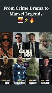 Actors Glow-Up: Crime 101 vs Marvel 💥 #Shorts #Marvel #Hollywood #USA