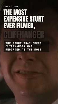 The Most Expensive Stunt Ever Filmed, and the Star Helped Pay for It