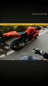 😭 LIVE CRASHED ZX10R KA EXHAUST TOTAL LOS 👉 2,50000 KA NUKSAN 💔🤬....|
