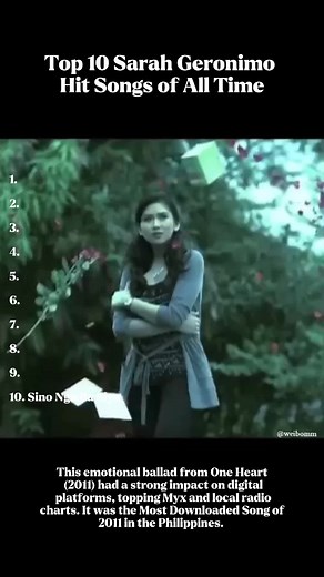 Top 10 Hit Songs of Sarah Geronimo