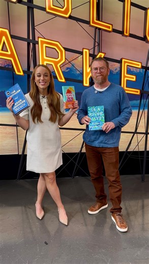 Curl up by the fire with @thirdplacebooks top books of 2025! #newdaynw 🙂‍↕️🔥📚 📕”Wayfinder” by Adam Johnson 📗 “Automatic Noodle” by @ghidorahnotweak 📘”Is A River Alive?” By @robgmacfarlane - - - #king5 #books #thirdplacebooks #seattle | New Day NW