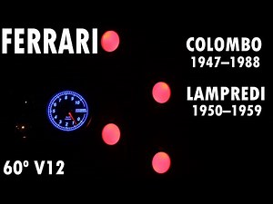 Ferrari Colombo/Lampredi 60º V12 firing order audiovisual demonstration 1 9 5 12 3 8 6 10 2 7 4 11