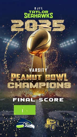 4.8K views · 71 reactions | Congratulations Varsity!! Peanut Bowl victory!  Two great teams, one awesome game. #YouBroughtItHomeBoys | Taylor Seahawks Social | Facebook