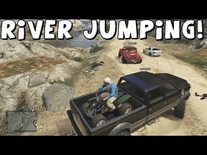 Grand Theft Auto 5 | River Jumping In Off-Road Trucks