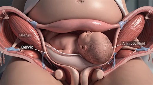 Normal Baby delivery process insideview#process #human #anatomy #foryoupage #delivery