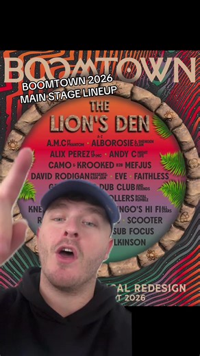 Boomtown 2026 Main Stage Lineup Announcement